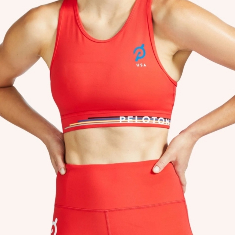 Peloton Vibrant Orange Red Workout Set